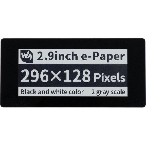 2.9inch Touch E-Paper Display HAT for 4B/3B+/3B/2B/Zero/Zero W/WH, 296128 Pixel 5-Points Black/White 3.3V/5V Capacitive Touch E-Ink Screen, SPI Interface Support Partial Refresh