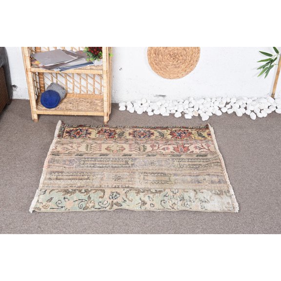 2.9x3.2 ft Small Rug, Vintage Rug, Bedroom Rug, Turkish Rugs, Oriental Rug