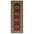thumbnail image 1 of 2.9x8 Hand Knotted Antique Kazak Runner Blue and Rust Traditional Tribal Armenian Rug | KZA6, 1 of 7