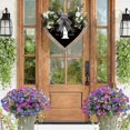 thumbnail image 1 of 2 | A Z Last Name Heart Shaped Front Door Sign 26 Letter Farmhouse With Spring For Front Door Outside Hanging, 1 of 4