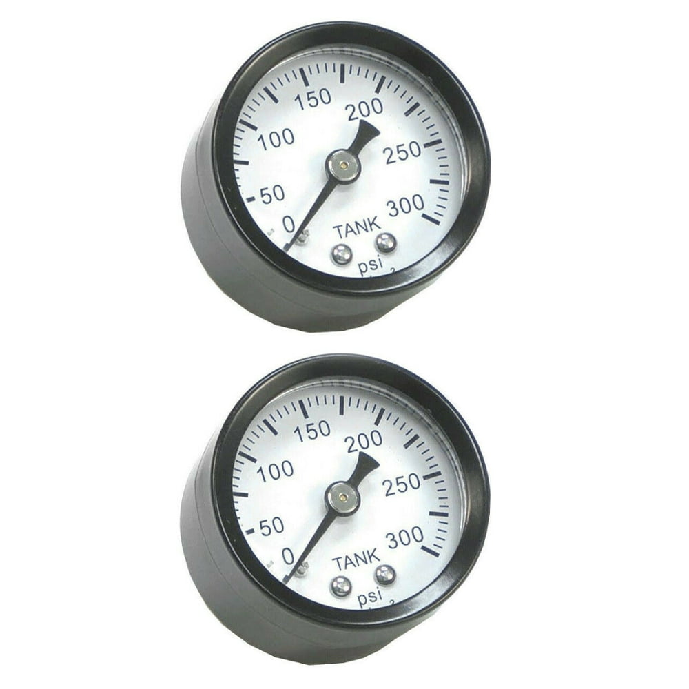 2 A17166 Air Compressor Gauge 1.5 300psi 1/8 Back Mount Porter Cable