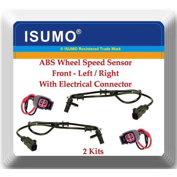 2 ABS Wheel Speed Sensor W/ Connectors ALS2116 Front L R Fits: Aspen Durango