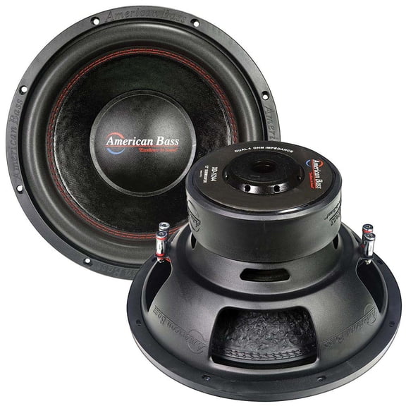 (2) AMERICAN BASS XD-1244 12" 1000W RMS XD-SERIES DVC 4-OHM CAR AUDIO SUBWOOFERS