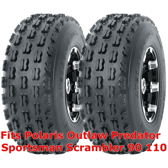 2 ATV tires 19x7-8 Polaris Outlaw Predator Sportsman Scrambler 90 110 front P327