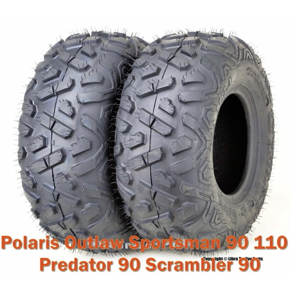 2 ATV tires 19x7-8 Polaris Outlaw Predator Sportsman Scrambler 90 110 front P350