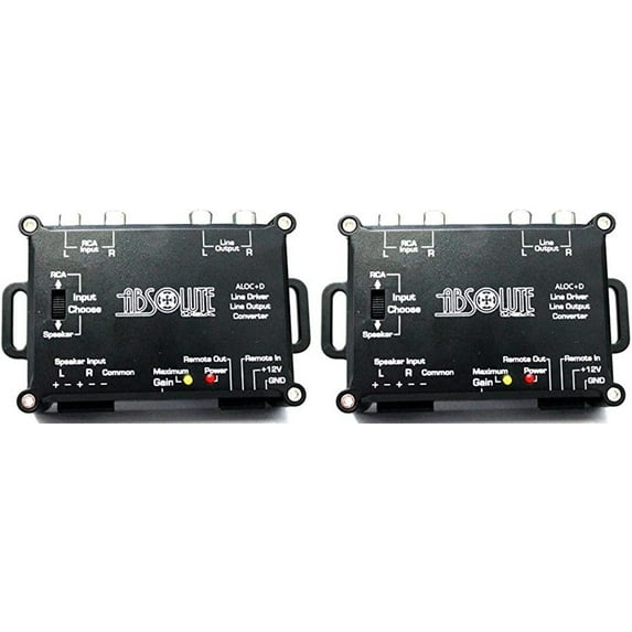 2 Absolute ALOC+D Line Driver/Line Output Hi to Low RCA Converter With ...
