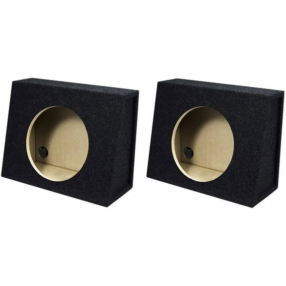 2 Absolute SAG12 Angle Single 12" Subwoofer Enclosure Truck Box