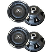 2 Absolute XS1000 Excursion Series 10 Flat Shallow Truck RV Car Audio Subwoofer Power Sub
