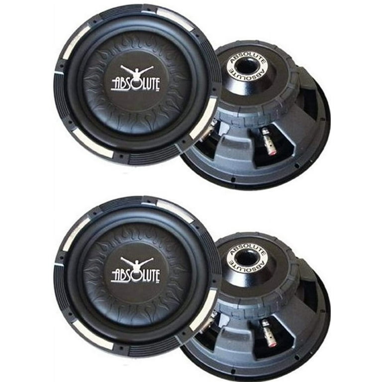 Absolute Axis AX1000 10-Inch Subwoofer – 1000 Watts Max Power, Dual 4 Ohm, For Car Audio Systems
