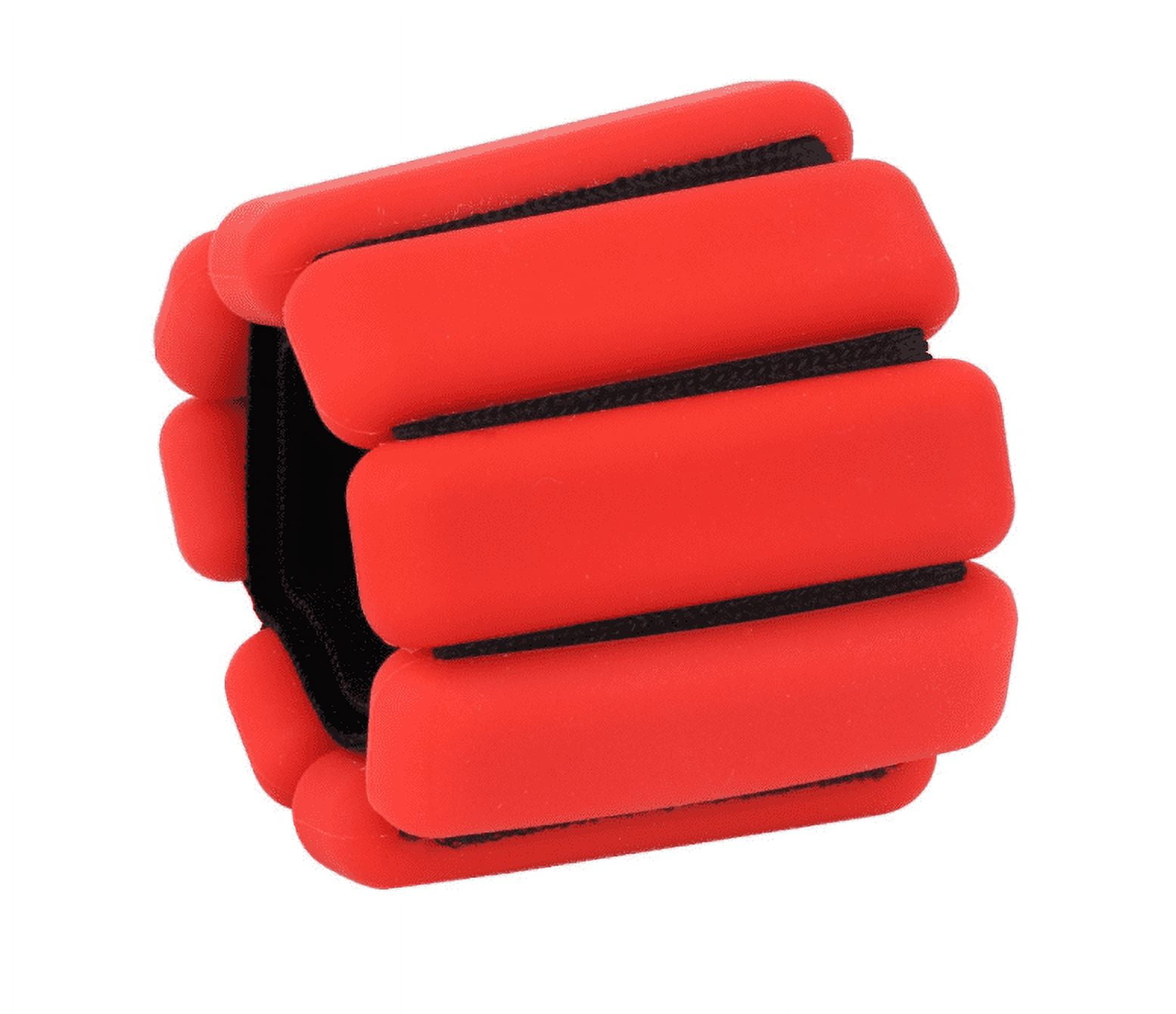 2 Adjustable (1lb each) Wrist/Ankle Weights - Red