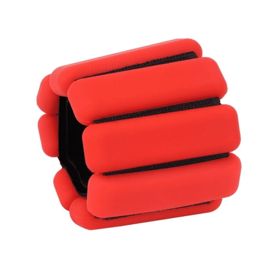 2 Adjustable (1lb each) Wrist/Ankle Weights - Red
