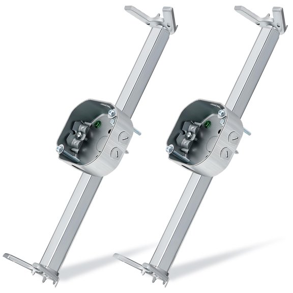 2 Adjustable Ceiling Mounting Bracket Hardware Brace For Fans And Light Fixtures
