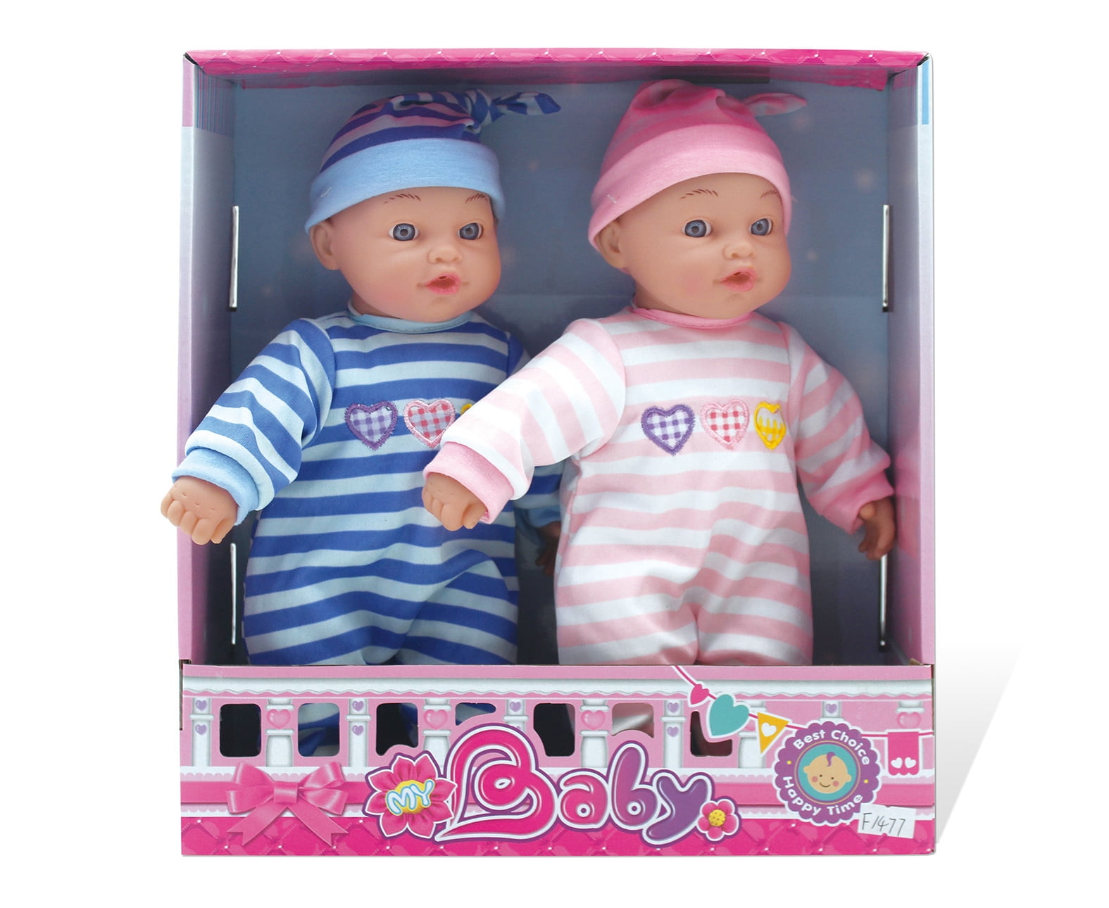 2 Adorable Baby Doll Twins Boy Girl with their own outfit to play with and have a great time with kids Walmart
