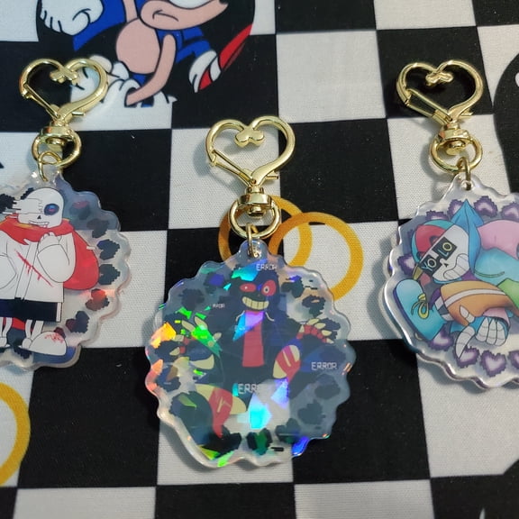 2" Aftertale Geno Error Fresh Ink Sans Undertale AU Acrylic Keychain (1 keychain)