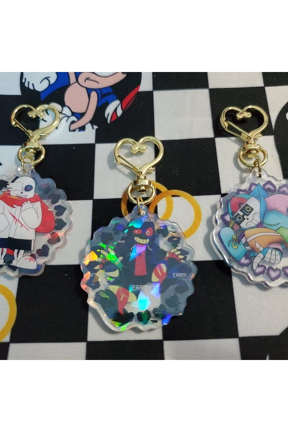 2" Aftertale Geno Error Fresh Ink Sans Undertale AU Acrylic Keychain (1 keychain)