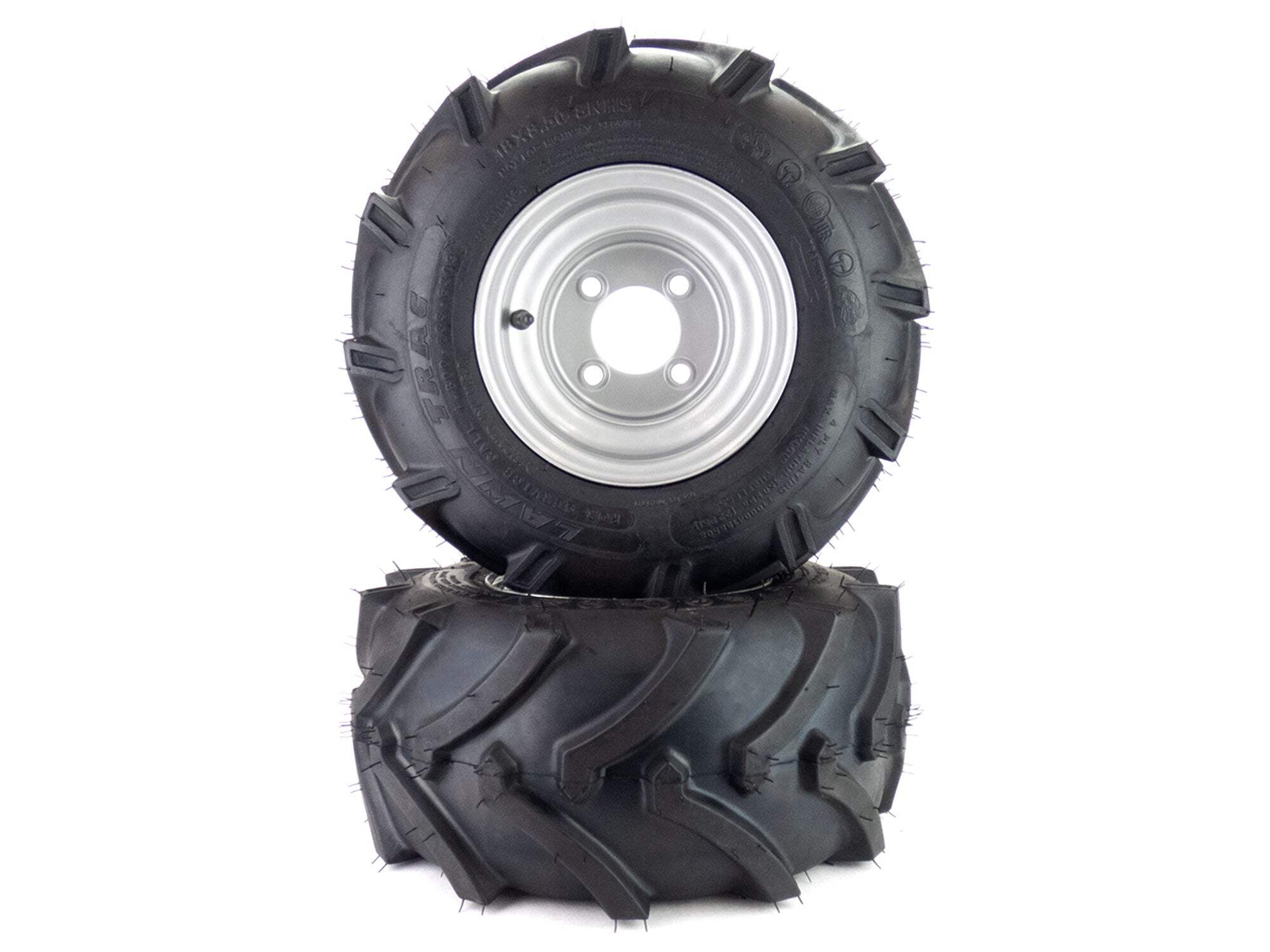 MowerPartsGroup 18x8.50-10 Aggressive Tires – 2 Assemblies, Fits Kioti CS2210 & CS2510