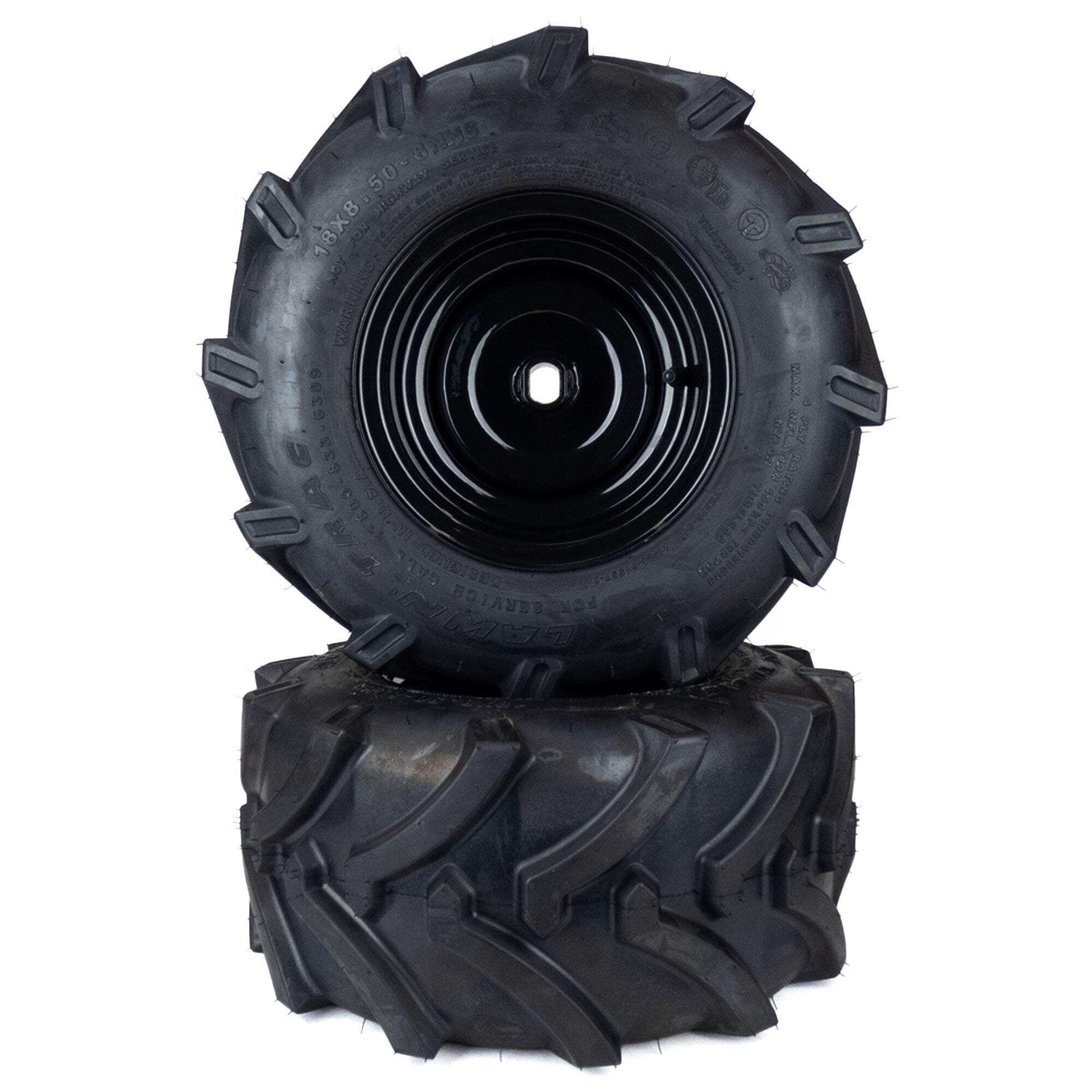 Aggressive Tire Assemblies 18x8.50-8 Fits Hustler Raptor X & XL 42 ...