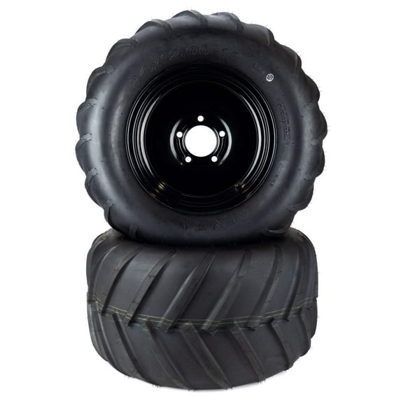 (2) Aggressive Tire Assemblies 24x12.00-12 Fits Bad Boy Outlaw 54" 022-4050-00