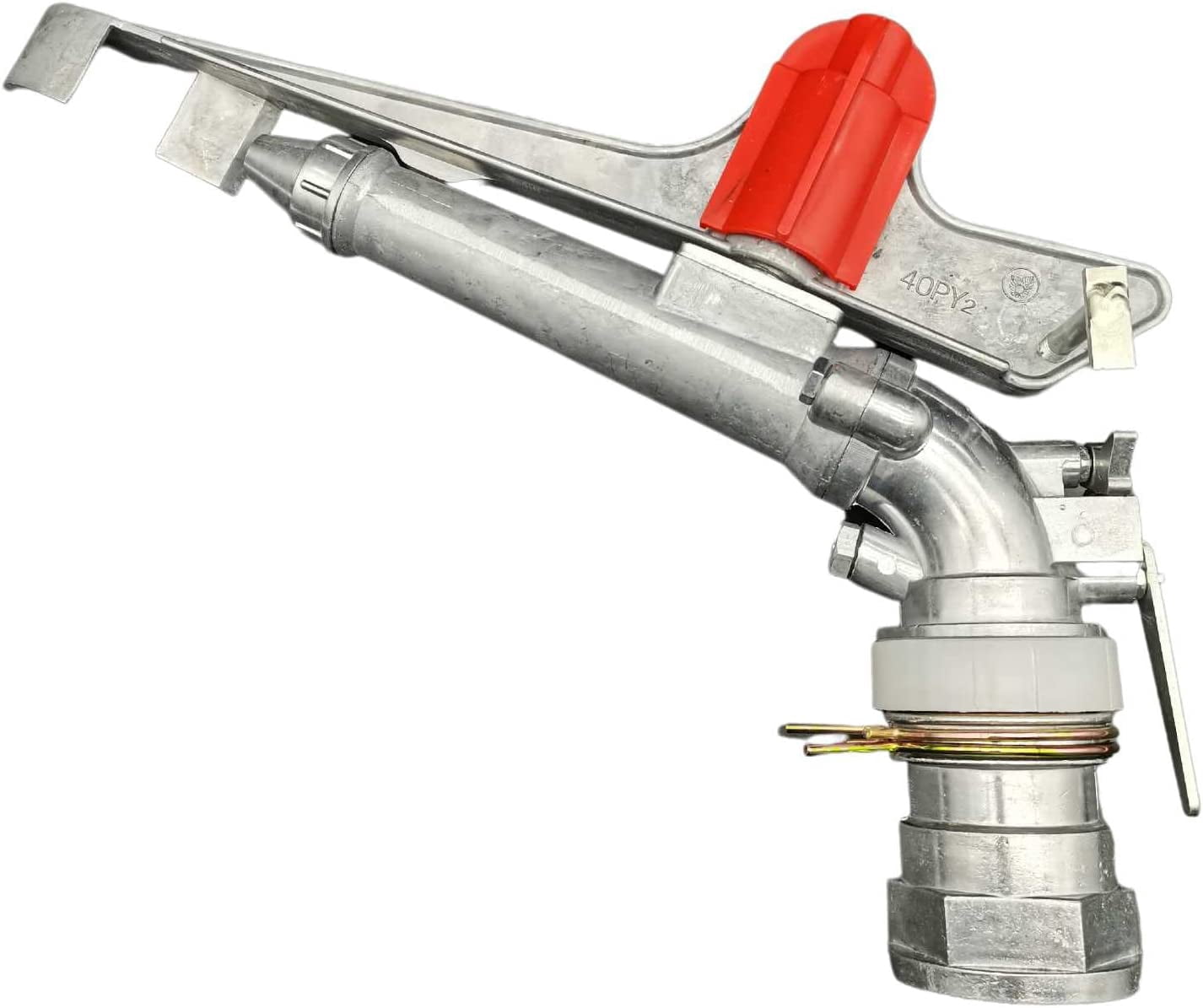 Wuzstar 1 Irrigation Spray Gun Agriculture Irrigation Sprinkler Large Impact Area Water Spray Gun 360° Adjustable Water Sprinkler