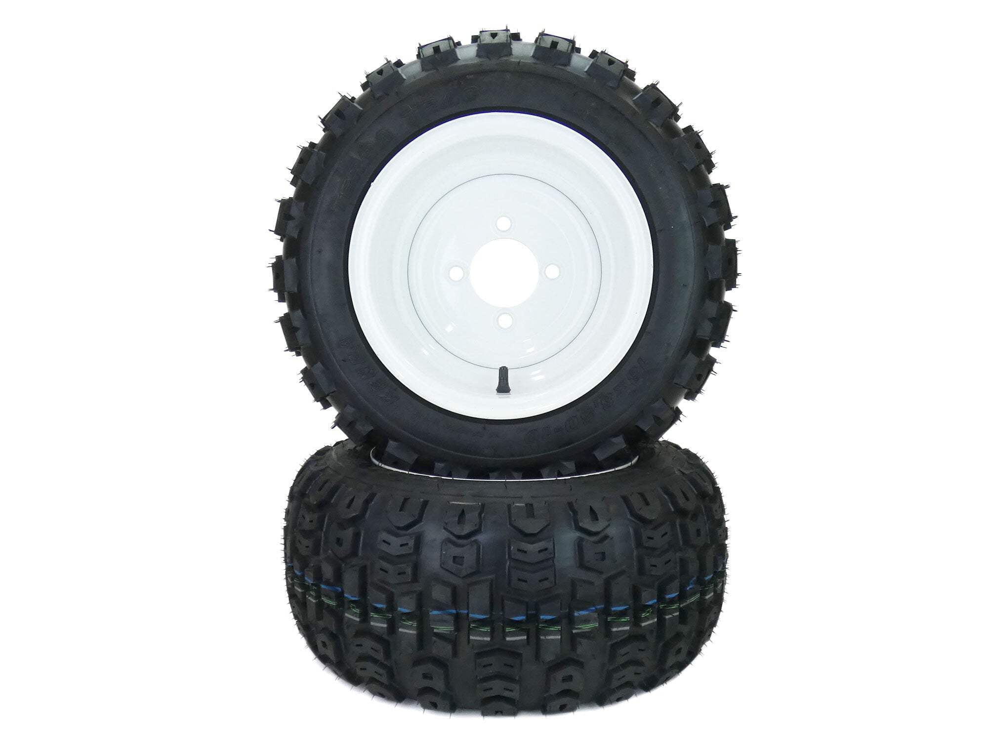 2 All-Terrain Tire & Wheel Assemblies 18x10.50-10 - Fits Walker Mowers B, C, D, T Models