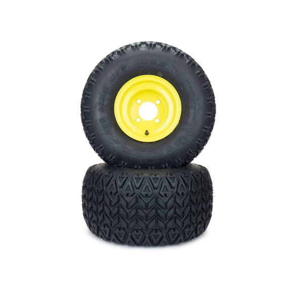 (2) All Terrain Tire Assemblies 20x10.00-8 Fits John Deere ZTrak UC30772 UC29111