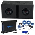 thumbnail image 1 of (2) Alpine R2-W8D2 8” 350W RMS Car Subwoofers+Ported Sub Box Enclosure R2W8D2, 1 of 26