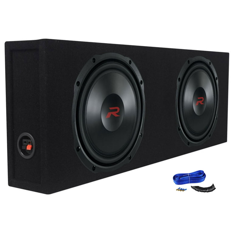 2) Alpine RS-W12D4 12” 600w RMS Shallow Subwoofers DVC Slim Subs+