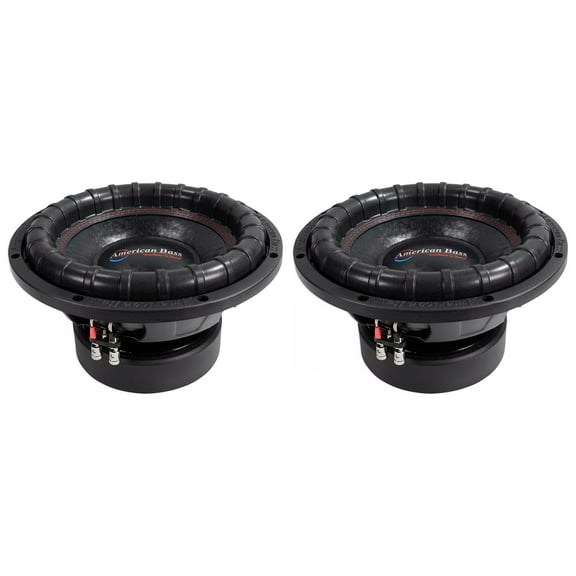 (2) American Bass ELITE-1244 2400w 12" Competition Car Subwoofers 3" Voice Coils