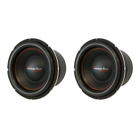 (2) American Bass TITAN 1044 10" 800 Watt RMS Car Subwoofers w/ 3" voice coils