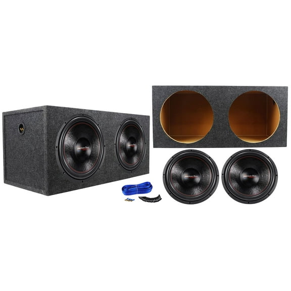 2) American Bass XFL-1522 2000 Watt 15" Subwoofers Subs+Sealed Sub Box Enclosure