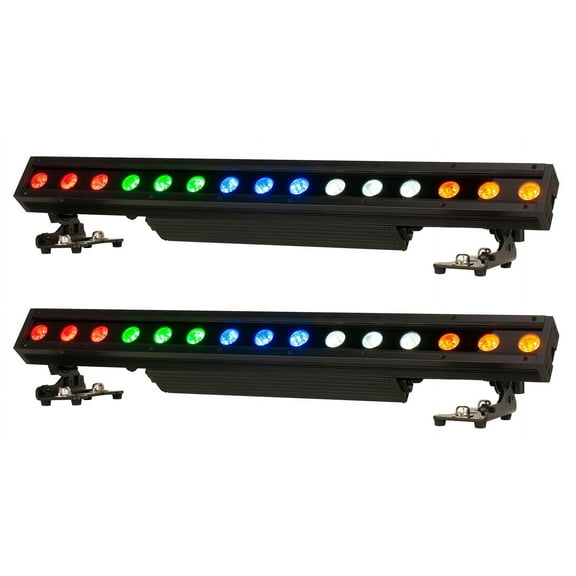 (2) American DJ 15 Hex Bar IP 15x12W Outdoor RGBAW+UV LED DMX Strip Wash Lights