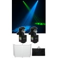 thumbnail image 1 of (2) American DJ ADJ Inno Pocket Scan LED DMX Scanner Lights+Free DJ Facade+Scrim, 1 of 11