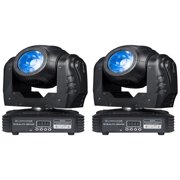 2 American DJ Eliminator Stealth Beam 60W RGBW LED DMX Moving Head Beam Lights
