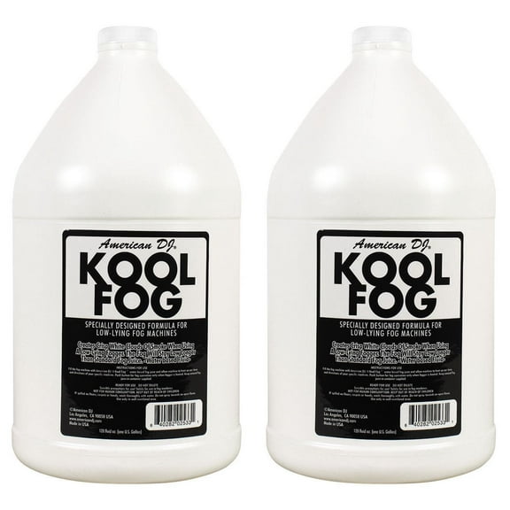(2) American DJ Kool Fog 1 Gallon Fog/Mist Fluid/Juice for Mister Kool