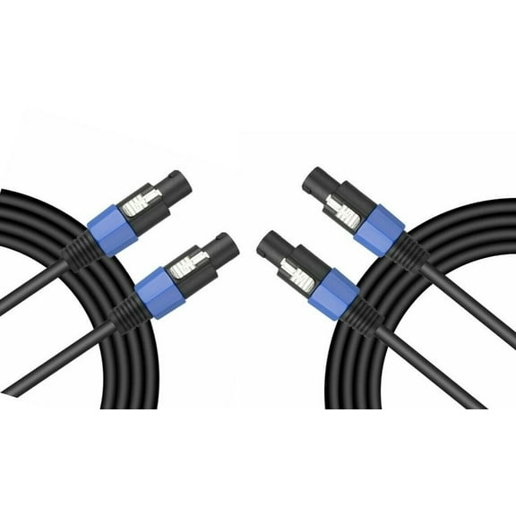2 American Terminal TCSMSM25 Speakon Male to Speakon Male Speaker Cable (25 feet)