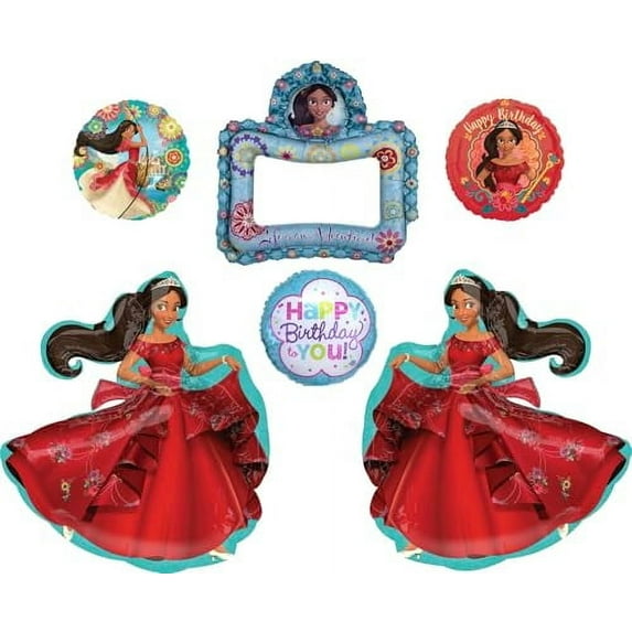 2 Anagram 31" Princess Elena Foil Balloons Birthday Party Supplies Selfie Bouquet Decorations