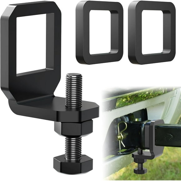 2" Anti Rattle Hitch Clamp, Hitch Tightener with 2 Silencer Pads, Heavy Duty Hitch Stabilizer, Corrosion Resistance