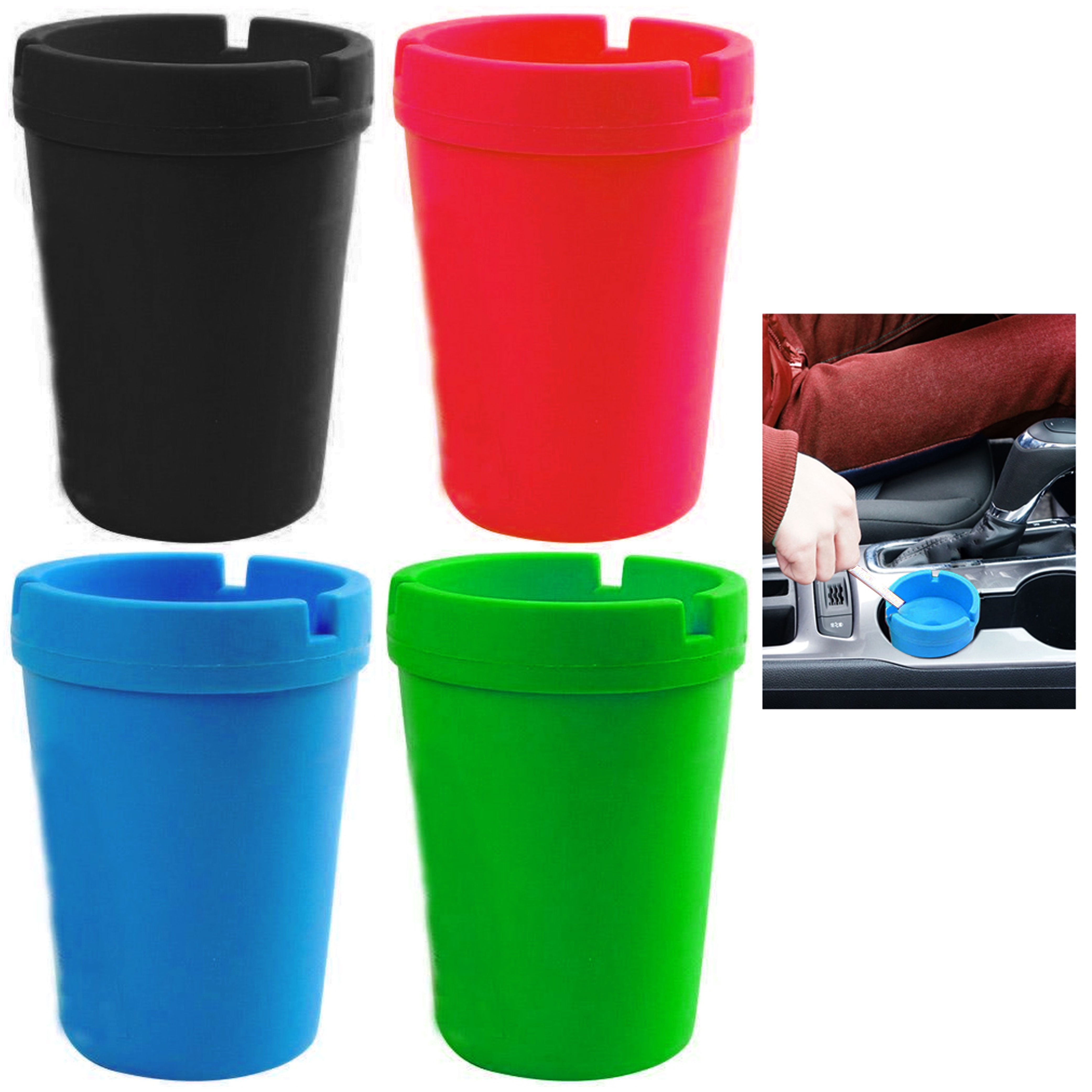 Buy Kookee Plastic Car Ashtray Bucket Container for Cigarette Butt, Self  Estinguishing for Outdoor Indoor Modern Home Decor Tabletop Office Ash Tray  for Smokers (9806) Online at Best Prices in India - JioMart.