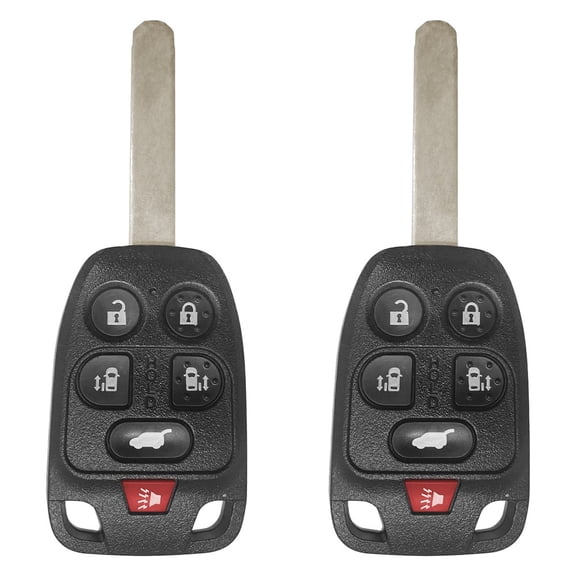 2 AutokeyMax Car Key Fob for 2011 2012 2013 2014 Honda Odyssey 6 Button Remote N5F-A04TAA 313.8MHZ 46chip
