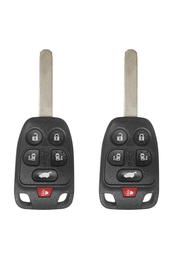 2 AutokeyMax Car Key Fob for 2011 2012 2013 2014 Honda Odyssey 6 Button Remote N5F-A04TAA 313.8MHZ 46chip