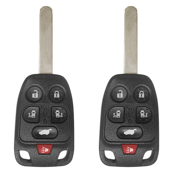 2 AutokeyMax Car Key Fob for 2011 2012 2013 2014 Honda Odyssey 6 Button Remote N5F-A04TAA 313.8MHZ 46chip