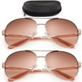 thumbnail image 1 of 2 Aviator Sunglasses for Women Adult Female , Light Brown, 1 of 11