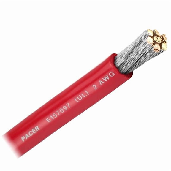 2 Awg Pacer Battery Cable, Red