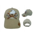 thumbnail image 1 of 2 Axes & Eagle Native Pride Embroidered Baseball Caps - Khaki Color Uni-Sex Style -- FREE USA Shipping-- (CapNp673K), 1 of 1
