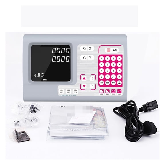 2 Axis Big Digital Readout Dro Set Kit And 2 PCS 5U Linear Glass Scale Linear Optical Ruler For Mill Lathe Machin ,Convenient for Operation