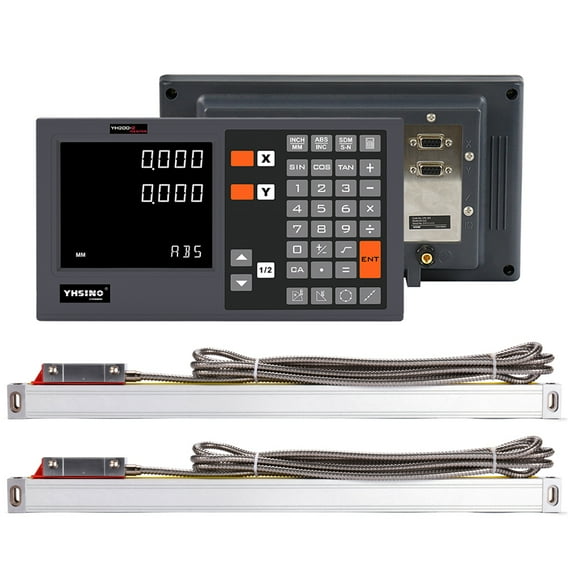 2 Axis Dro Set Digital Readout Kit With Linear Scales 5U 5V TTL DB9
