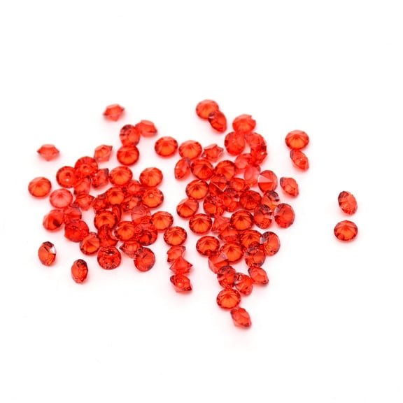 2 Bag Transparent Acrylic Rhinestone Cabochons Point Back Diamond Red 3x2.5mm about 495~500pcs/bagDIY