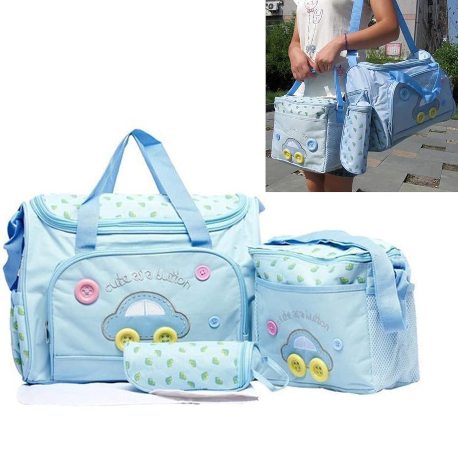 2*Bags+1 Diaper Pad+1 Bottle Cover Maternity Bag Small Bag Backpack Bag ...