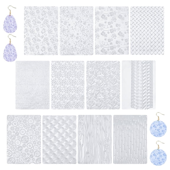 2 Bags 2 Styles Geometric Plastic Reusable Painting Stencils Cake Stencils