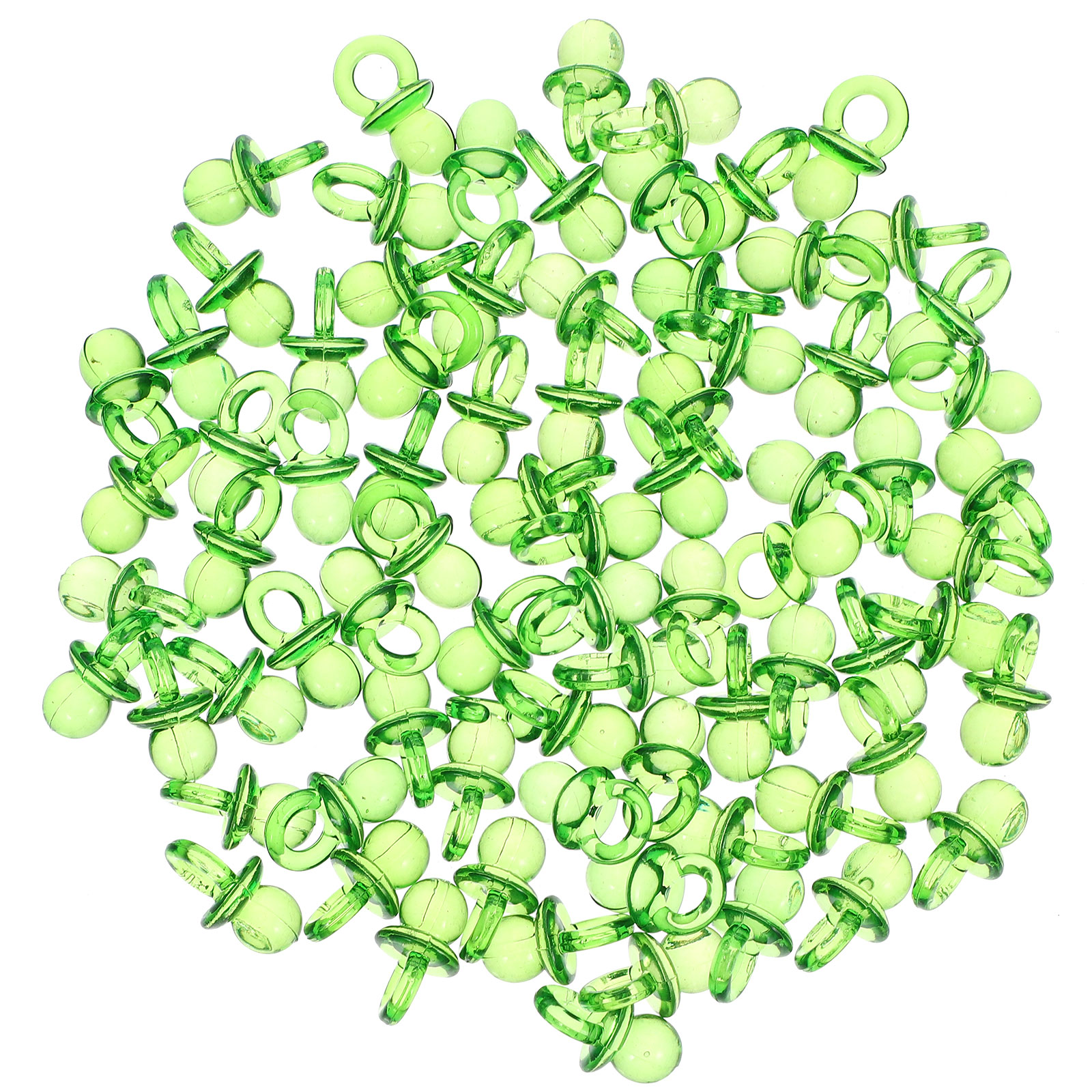 2 Bags Baby Shower Pacifiers Charms Mini Pacifiers Acrylic Pacifiers